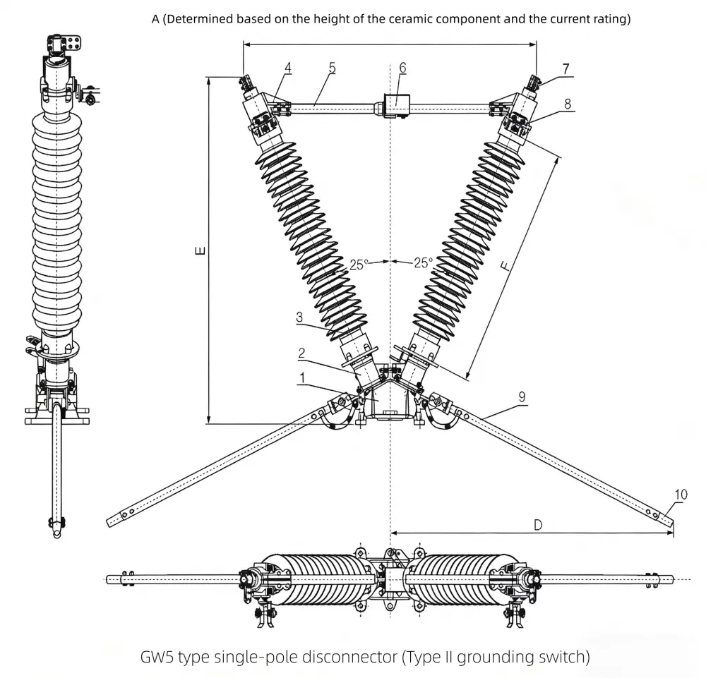 Outdoor High Voltage Disconnect Switch Diagram